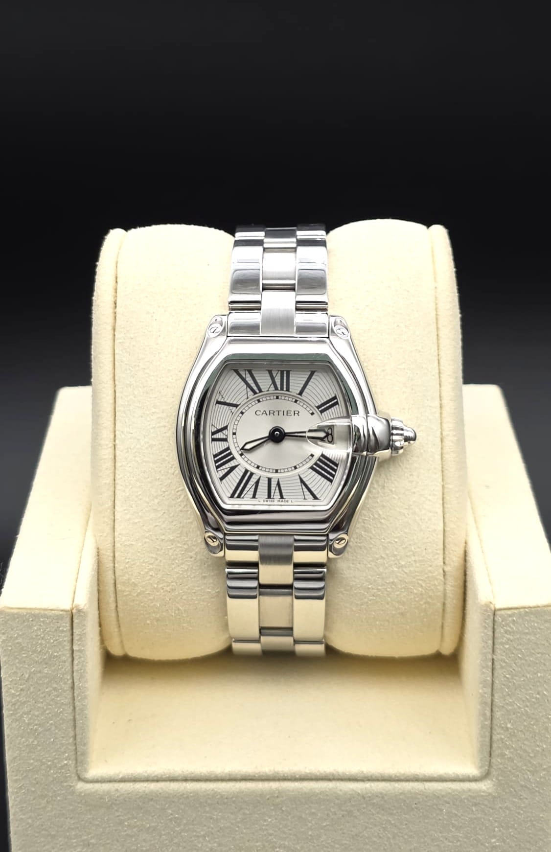 Mint 2016 Cartier Roadster W62016V3 Roman dial