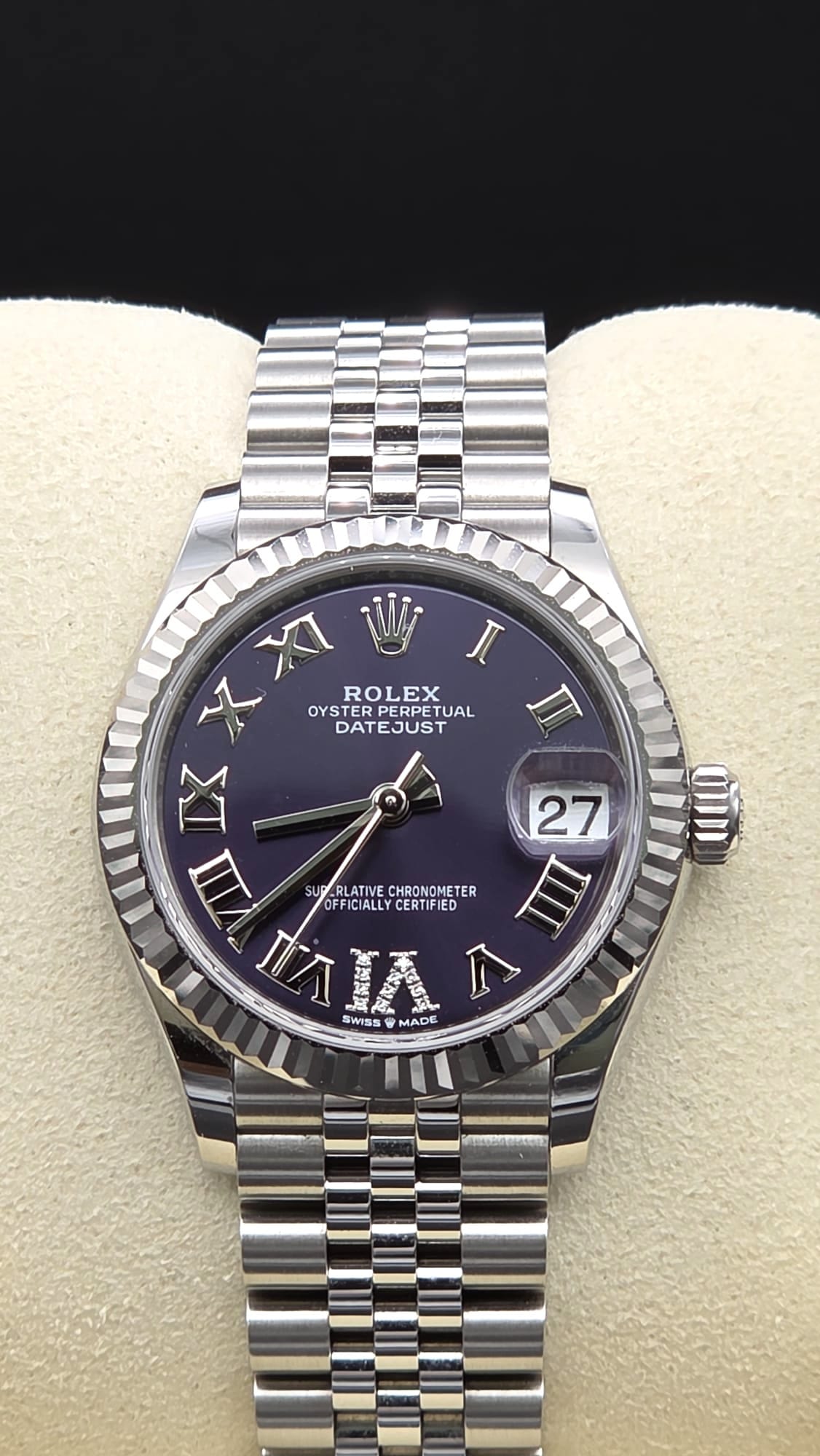 Mint 2023 Rolex Datejust Jubilee 278274 Aubergine W VI Diamonds 31mm - Image 2