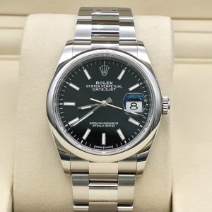 Mint 2025 Rolex Datejust Oyster Black Dial 126200 36mm