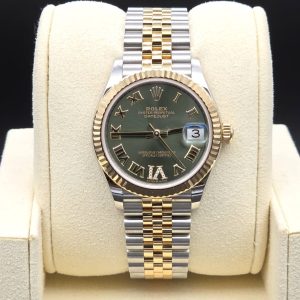 Mint 2021 Rolex Datejust Jubilee 278273 Olive W VI Diamonds dial 31mm