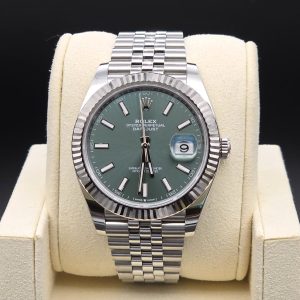 Mint 2023 Rolex Datejust 41mm Mint Green 126334