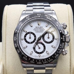 Alternative view of Mint 2023 Rolex Daytona White Dial Panda 116500LN