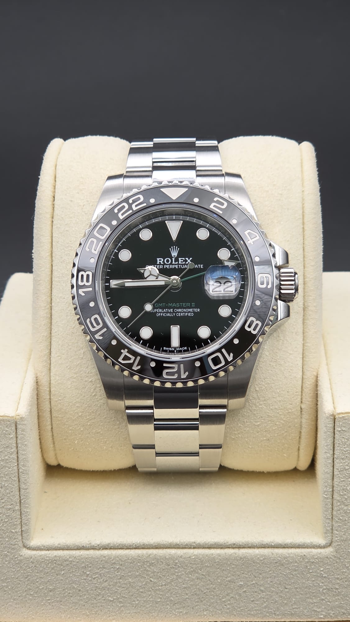 Mint 2018 Rolex GMT Master II Oyster 116710LN 40mm
