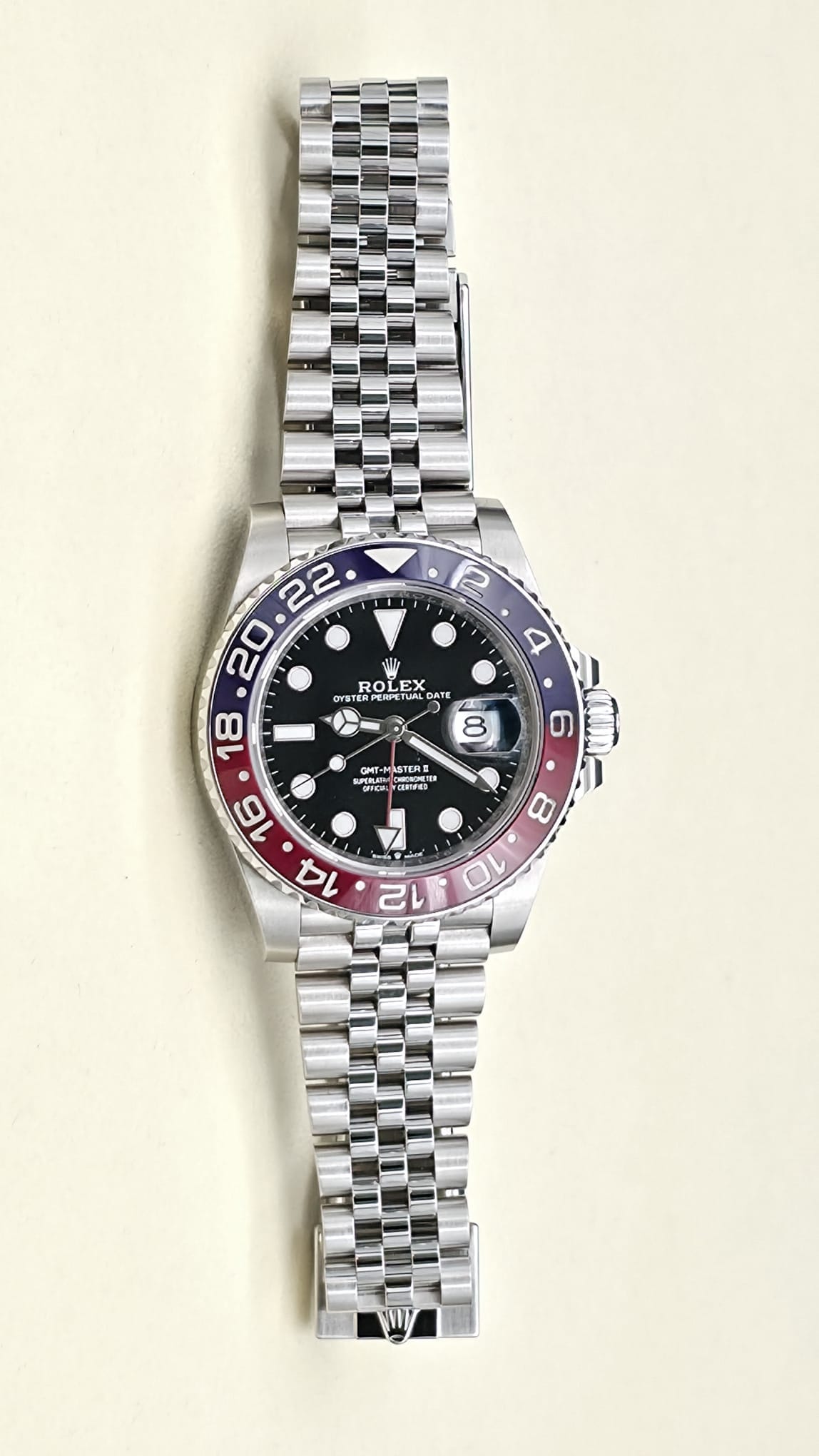 Mint 2021 Rolex GMT Master II Pepsi Jubilee 126710BLRO
