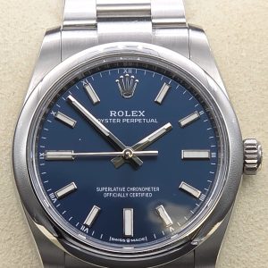 Alternative view of Pre-owned 2023 Rolex Oyster Perpetual 34 Blue 124200